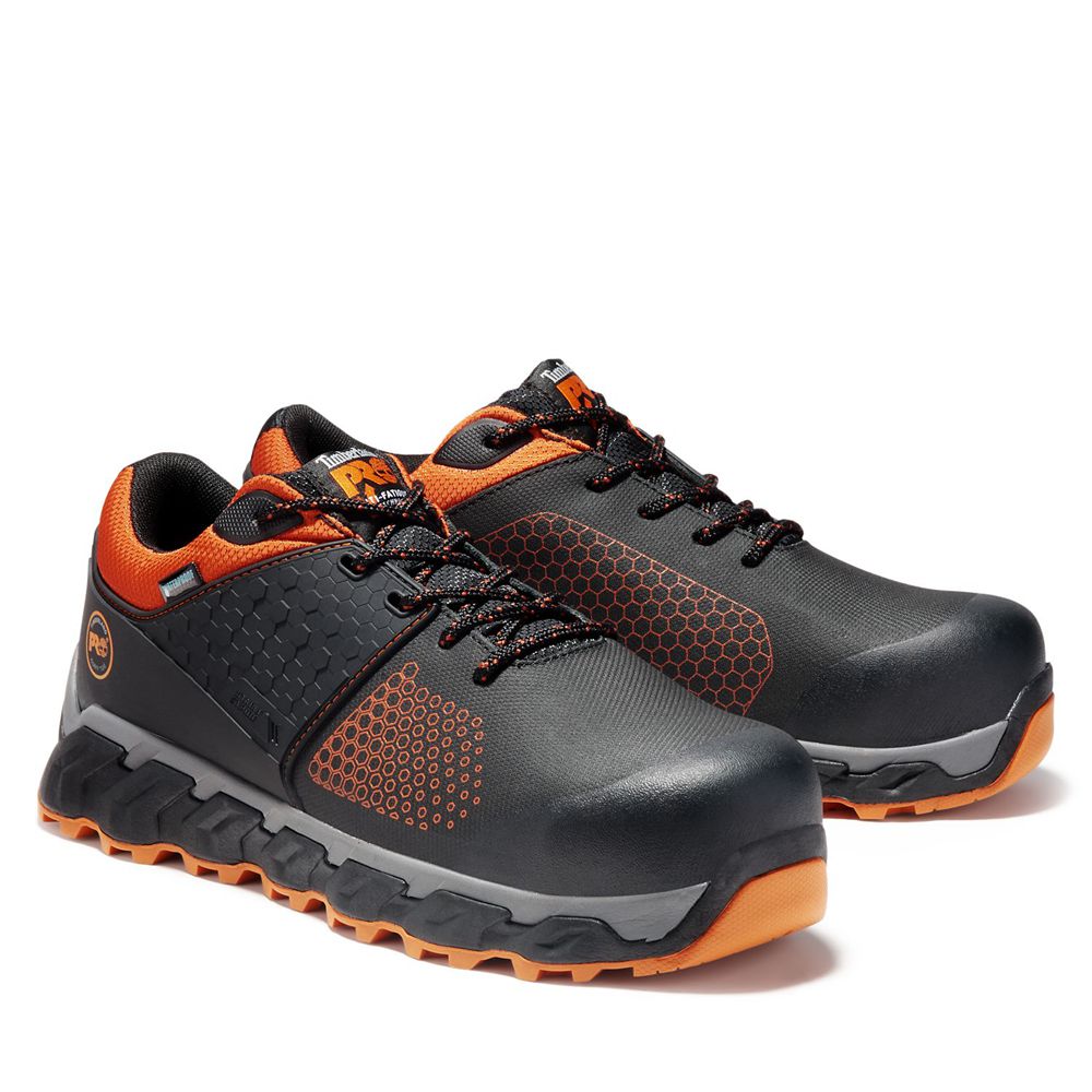 Zapatos De Seguridad Timberland Hombre Pro® Ridgelow Comp Toe Negras/Naranjas - Chile PXN-371945